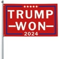 Trump 2024 Won Flag Donald Trump Ready For 47th President 0 Yard