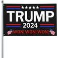 Trump 2024 Won Flag Donald Trump Ready For 47th President 3 Yard
