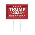 Trump 2024 Yard Sign with HStakes Double Sided 18x12 Inch Trump Take