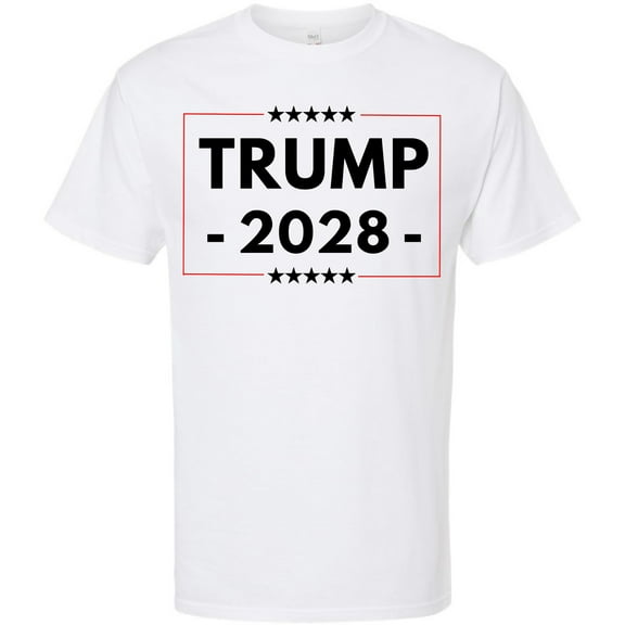 Trump 2028 Printed Short Sleeve T-Shirt | Republican Conservative Tee Shirt for Trump Supporters | MAGA 2028 Apparel