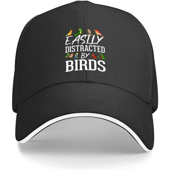 Made in The USA Easily Distracted by Birds Trucker hat Baseball hat for Women