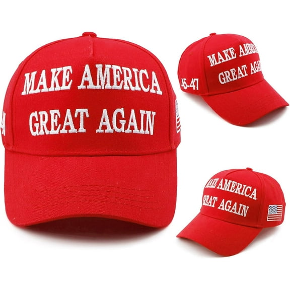 Trump 45-47 MAGA Hat Trump 2024 Hat Make America Great Again Hat Embroidered Adjustable Baseball Cap