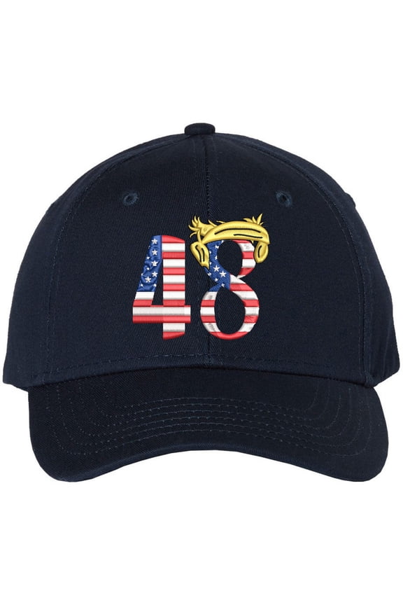 Trump 48th President of United States Embroidered Baseball Cap | Conservative Republican MAGA Hat for Trump Supporters