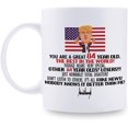 thumbnail image 1 of Trump 84th Birthday Gifts for Women Men - Trump 84th Birthday Mug for Grandma, Grandpa, Mom, Dad, Wife, Brother, Sister, Husband, Friends, Coworkers - 11 oz Coffee Mug (84th Birthday Gift), 1 of 7