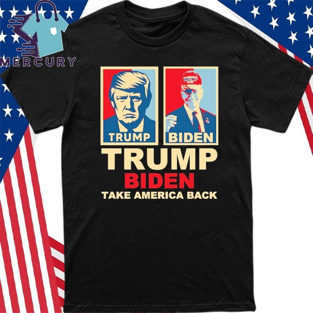 Trump Biden 2024 Take America Back Joe Biden Wearing A Trump Hat T