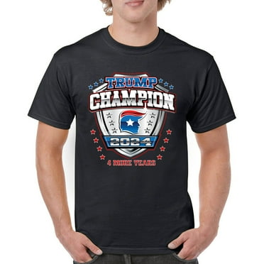 Trump Champion 2024 4 More Years T-shirt MAGA 47th President Make America Great Again Red Wave JD Vance Men's Tee