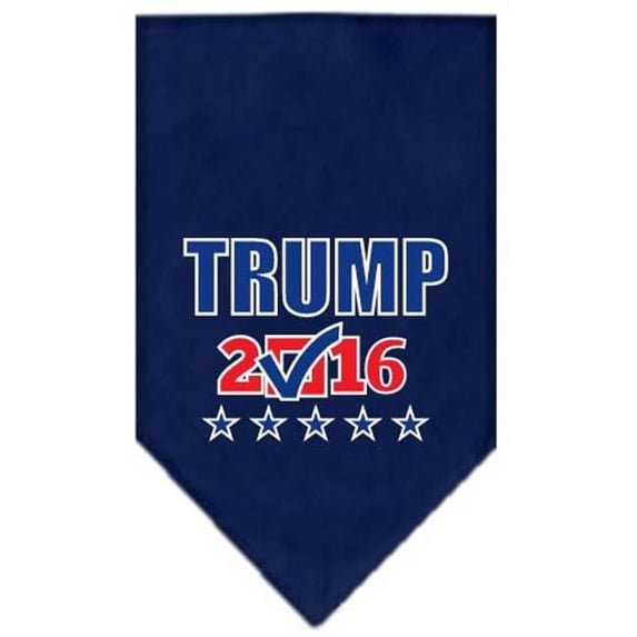 Trump Checkbox Election Screenprint Bandana, Navy Blue large - Large