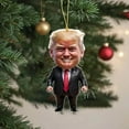 Trump Christmas Ornaments 2024 Donald Trump Ornament Kits Funny Acrylic