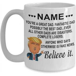 Trump Great Dad – Engraved Tumbler, Trump Tumbler For Dad, Fathers