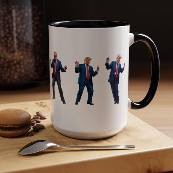 Trump Dance Mug, Funny Trump Dancing Mug, Political Cup, Trump Lover Gift, MAGA Gift, Conservative Republican Mug, Make Dance Great Again