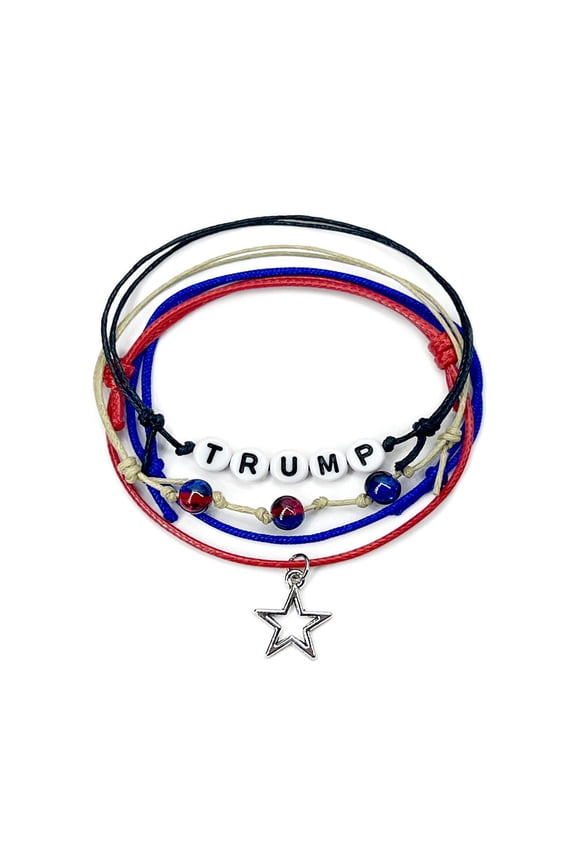 Trump Election Support Bracelet - Patriotic Jewelry for 2024 Campaign Fans