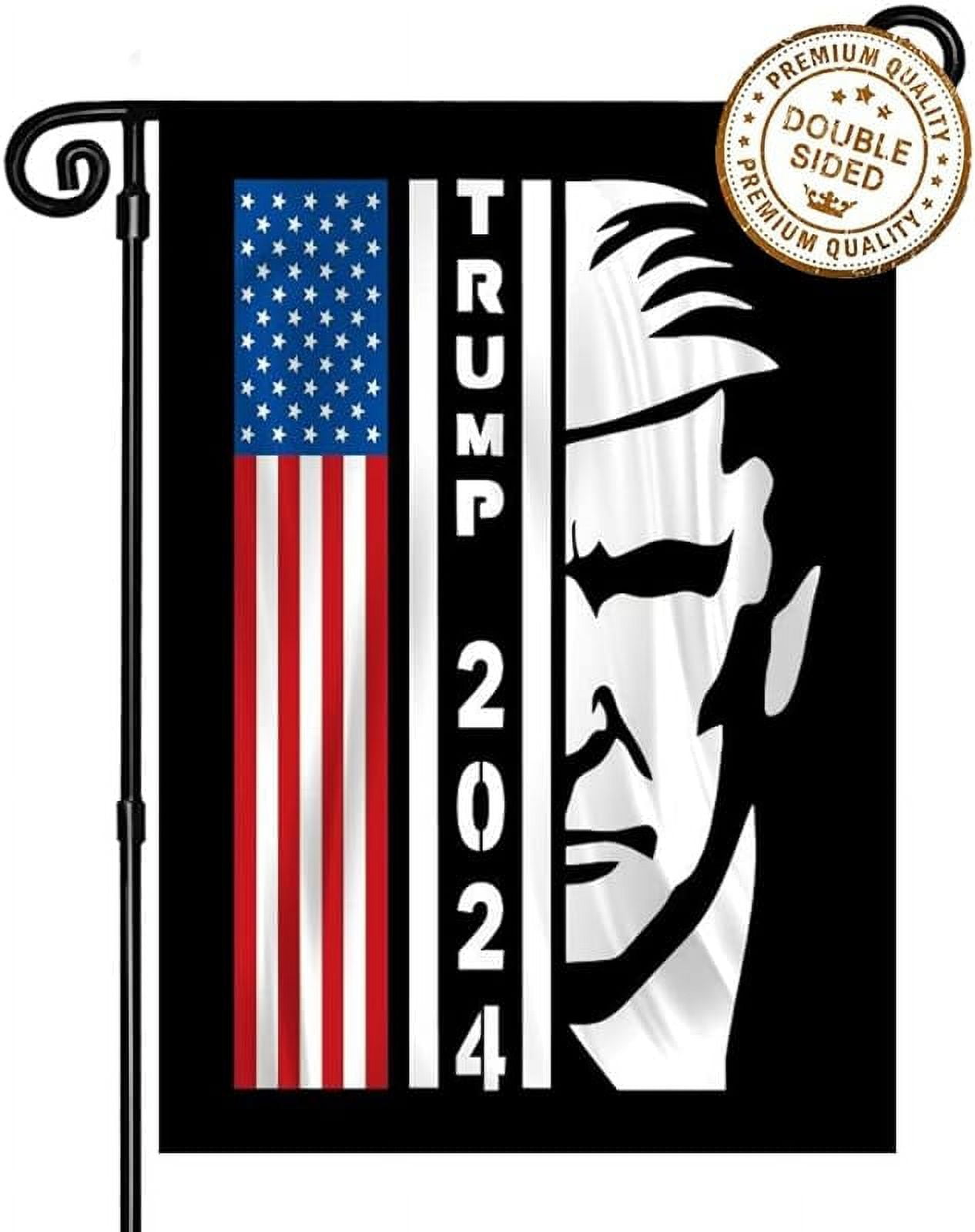 Trump Flag Trump 2024 Garden Flag 3 Ply Double Sided Donald Trump Flag