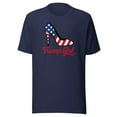 thumbnail image 1 of Trump Girl Shirt, Unisex, Trump High Heel Shirt, Trump Stiletto Shirt, American Flag High Heel, Trump 2024 Shirt, Fourth Of July, USA Pride (Navy, XL), 1 of 1