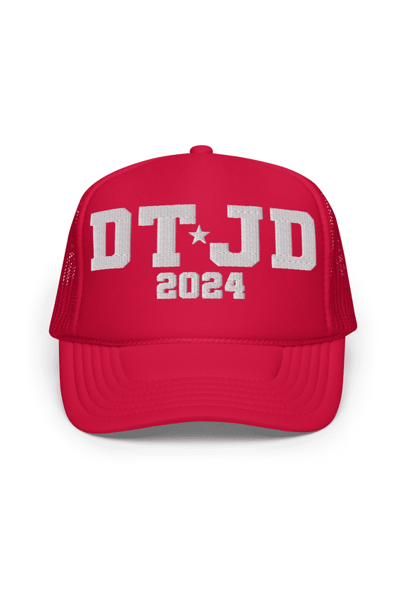 Trump Hat Election 2024, Trucker Hat for Trump and JD 2024 Presidential race, vote hat for men, for women for Trump 2024, Foam trucker hat