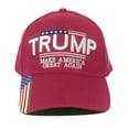 thumbnail image 1 of Trump Hat Make America Great Again – MAGA Hat with American Flag - Donald Trump 2024 Baseball Cap - Pink 2024, 1 of 4