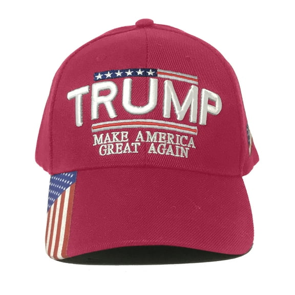 Trump Hat Make America Great Again – MAGA Hat with American Flag - Donald Trump 2024 High Quality Cap - Pink