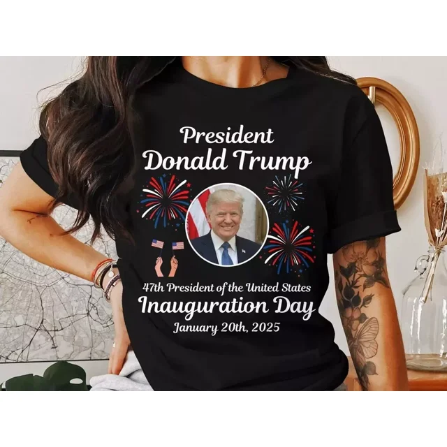 Trump Inauguration Day 2025 TShirt, 47th US President Inauguration