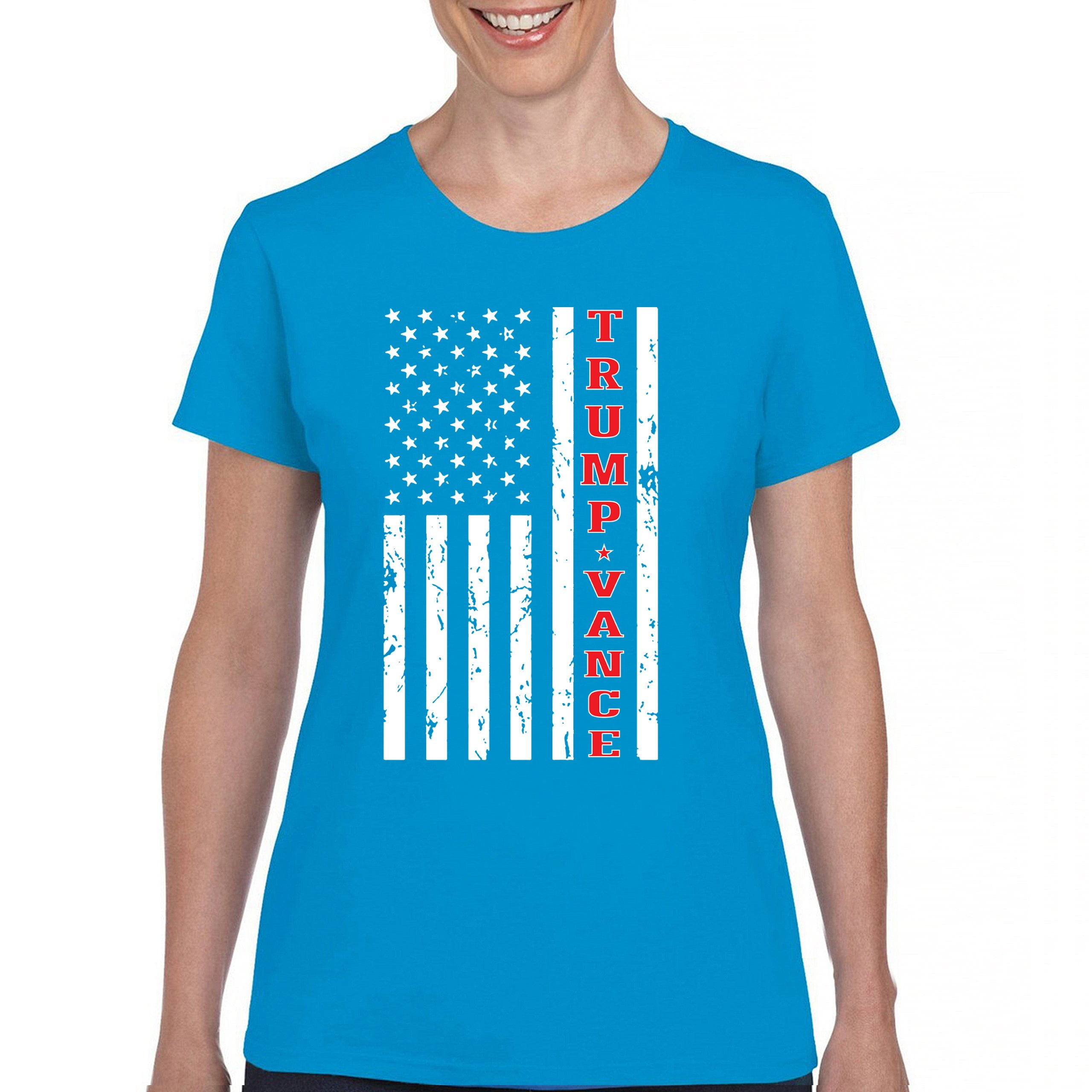 Trump JD Vance 2024 American Flag T-Shirt VP Take America Back ...