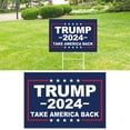 Trump JD Vance 2024 Yard Sign with Heavy Duty Metal HFrame,Durable