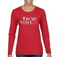 Trump JD Vance 24 Women's Long Sleeve Tshirt MAGA Make America Great