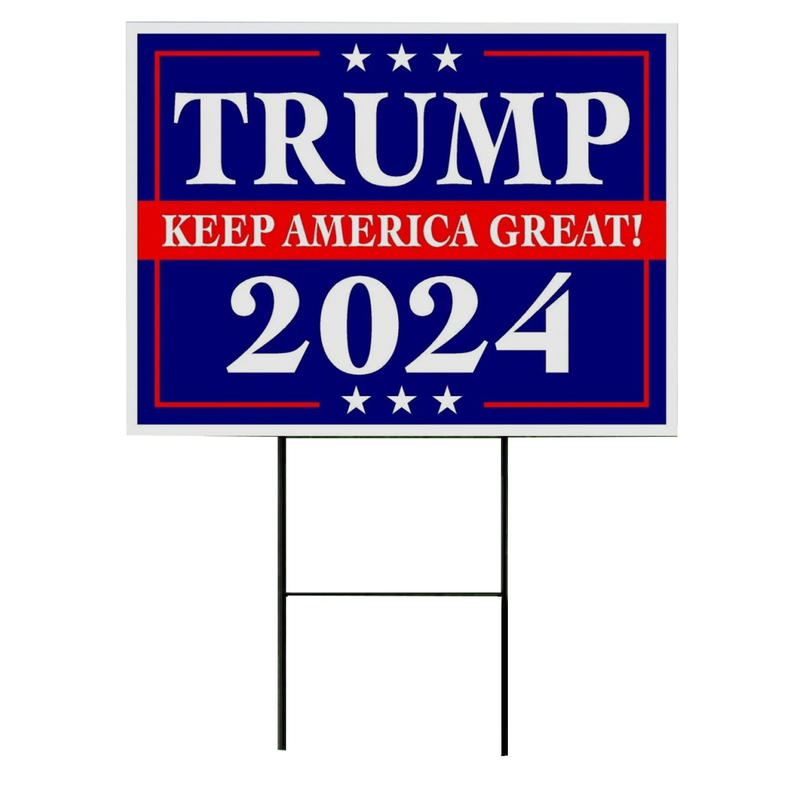 Trump Keeps America Great 2024 Political Yard Signs With Large 18inch