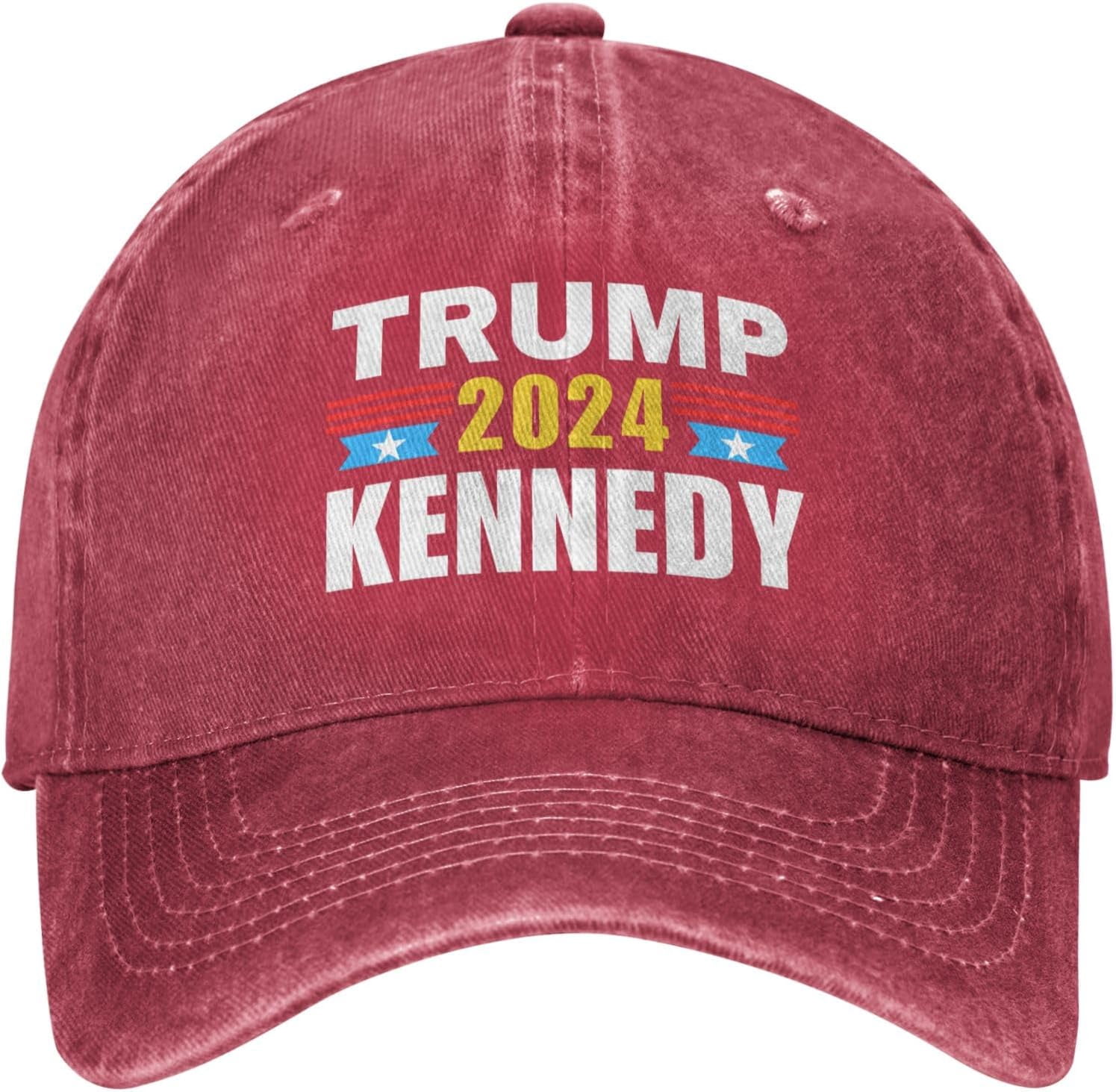 Trump Kennedy 2024 Baseball Cap Plain Running TrumpRFK Support Kennedy