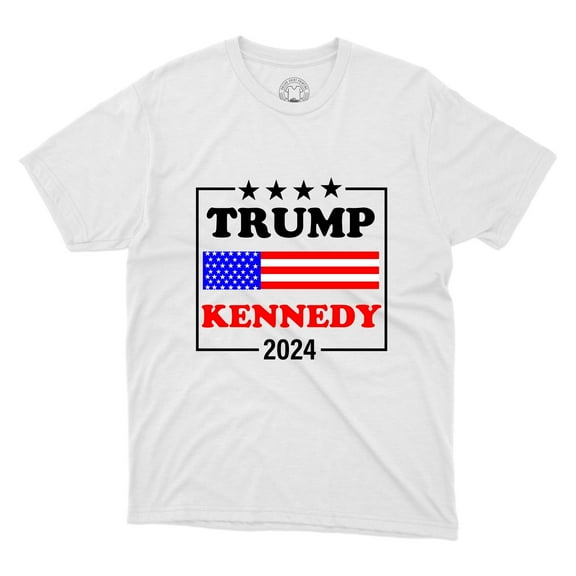 Trump Kennedy 2024 T-Shirt With USA Flag Vote Kennedy Tee Printed Unisex Shirt
