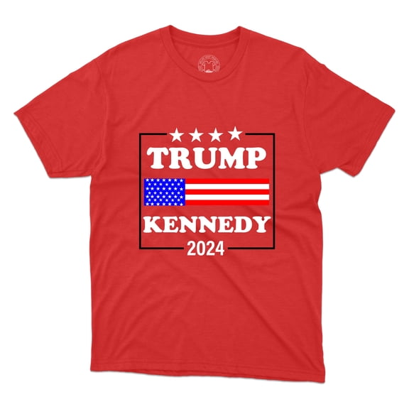 Trump Kennedy 2024 T-Shirt With USA Flag Vote Kennedy Tee Printed Unisex Shirt