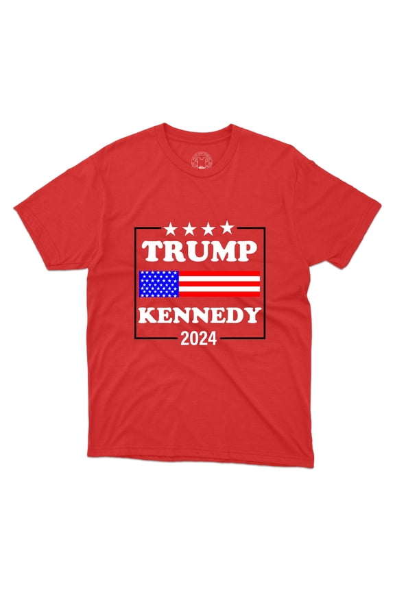 Trump Kennedy 2024 T-Shirt With USA Flag Vote Kennedy Tee Printed Unisex Shirt