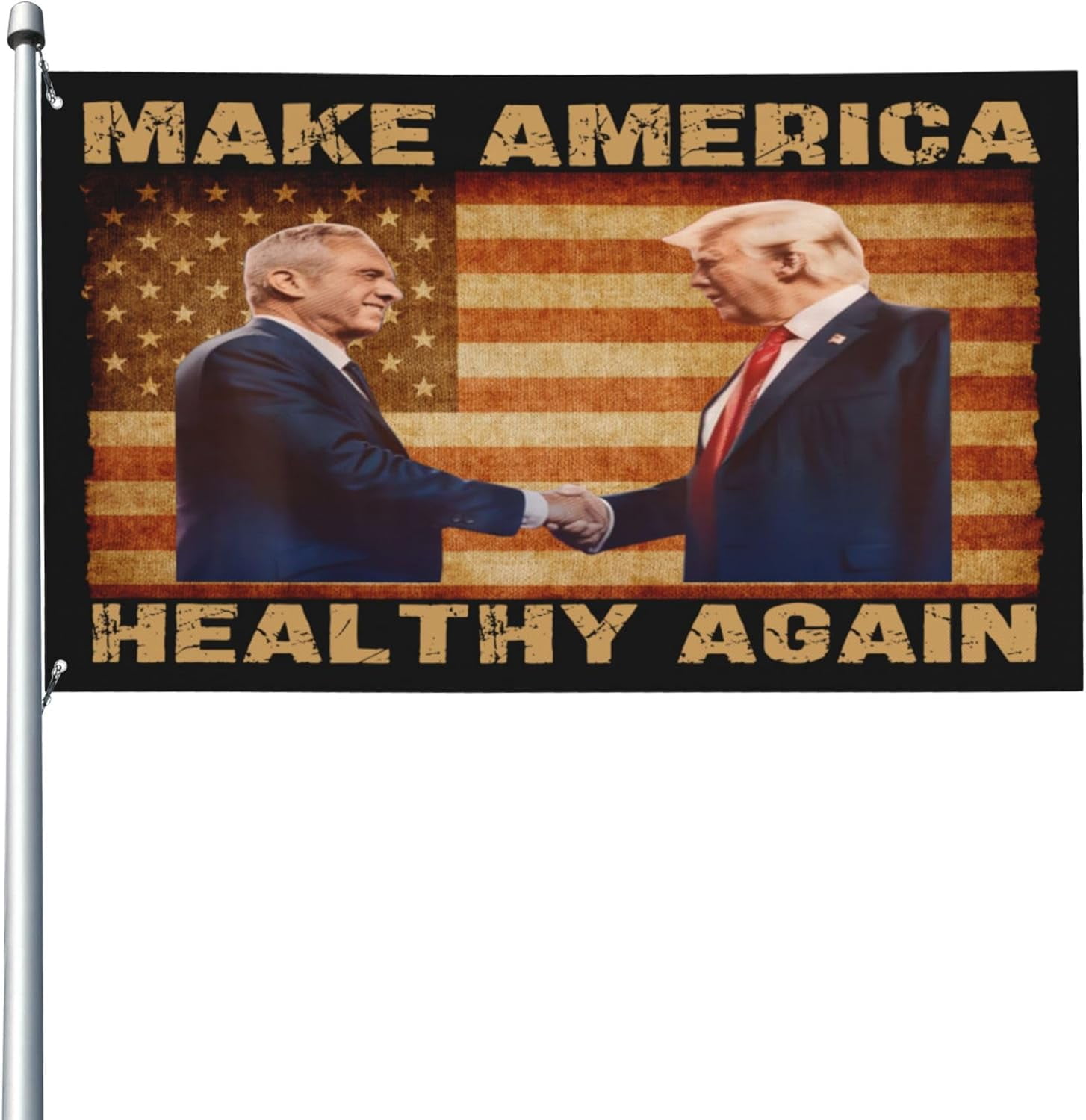 Trump Kennedy Make America Healthy Again 2024 Flag 3x5 Trump For