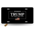 thumbnail image 1 of Trump License Plate Durable Make America Great Again Decorative  Car License Plate Cover for Men Women Boys Girls Fans 12 X 6 Inch, 1 of 11