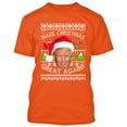 thumbnail image 1 of Trump Make Christmas Great Again Printed T-shirt Orange Tee X-Large, 1 of 2
