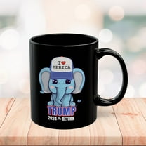 Trump Mug 2024 The Return MAGA Black Coffee Mug 11oz or 15oz Ceramic Cup