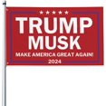 TrumpMusk 2024 Flag 3x5 Trump Save America Again Flag TrumpVance 2024
