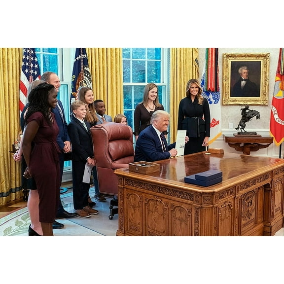 Trump Nominates Amy Coney Barrett Supreme Court - 12x18 Inch Laminated Poster - Stunning Detail and Bold Colors