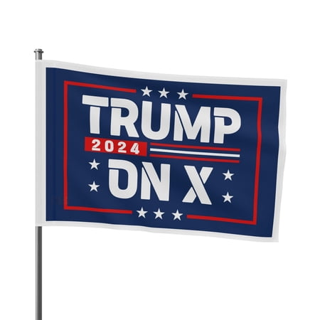 Trump On X 2024 Election Flag, Us Presidential Election Sign ID-0814-JLXG