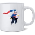 thumbnail image 1 of Trump Riding Bald Eagle Funny Patriotic USA Merica Ceramic Coffee Mug Tea Cup Fun Novelty Gift 12 oz, 1 of 3