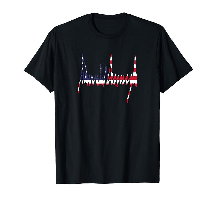 Trump Signature USA Flag 47th Presidential Inauguration 2025 TShirt