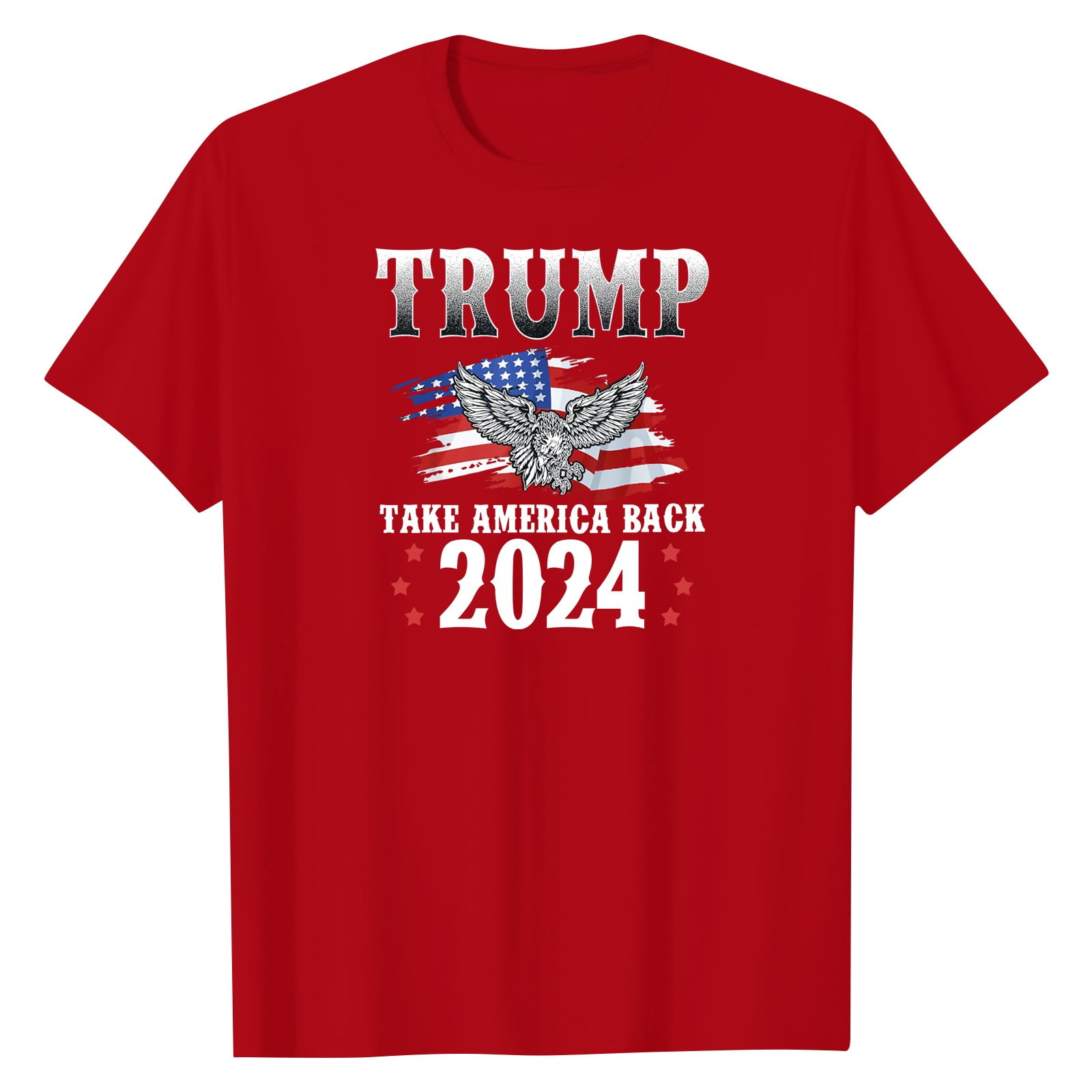 T-shirt Trump Make America Great Again Politica Maglietta Donald Trump Con Scritta 'Make America Great Again' - In Cotone 100%, Grafica Repubblicana Black Flag - Foto 12