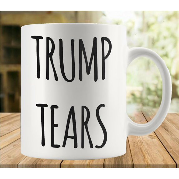 Trump Tears Mug Funny Coffee Mug Ceramic Cup Tea 11 Oz For Women Men Novelty Christmas Birthday Gift