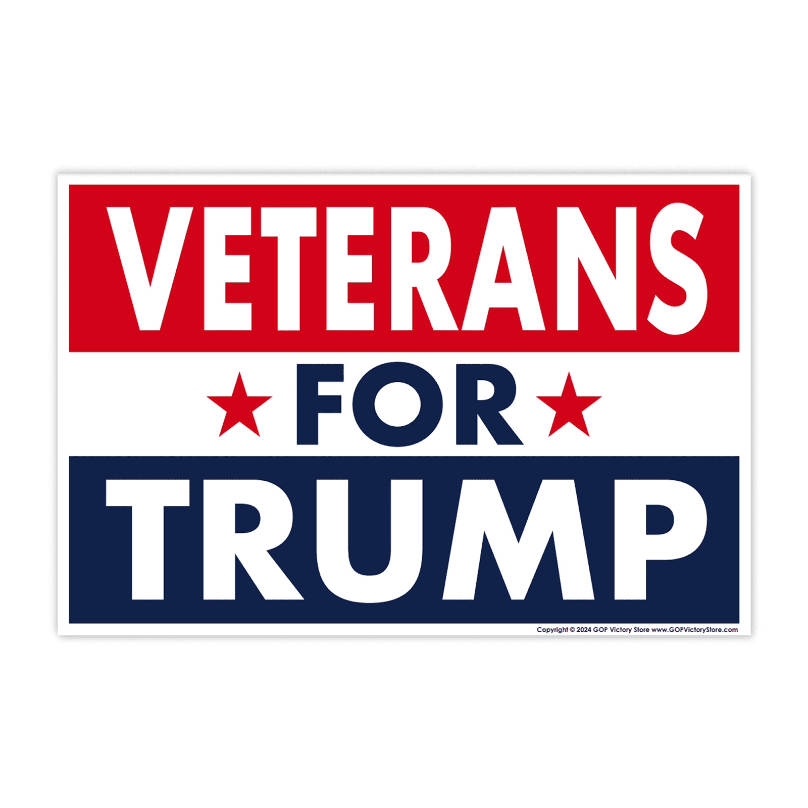 Trump The 2024 Yard Sign, Trans, VFW, 18 Inches X 12 Inches Make