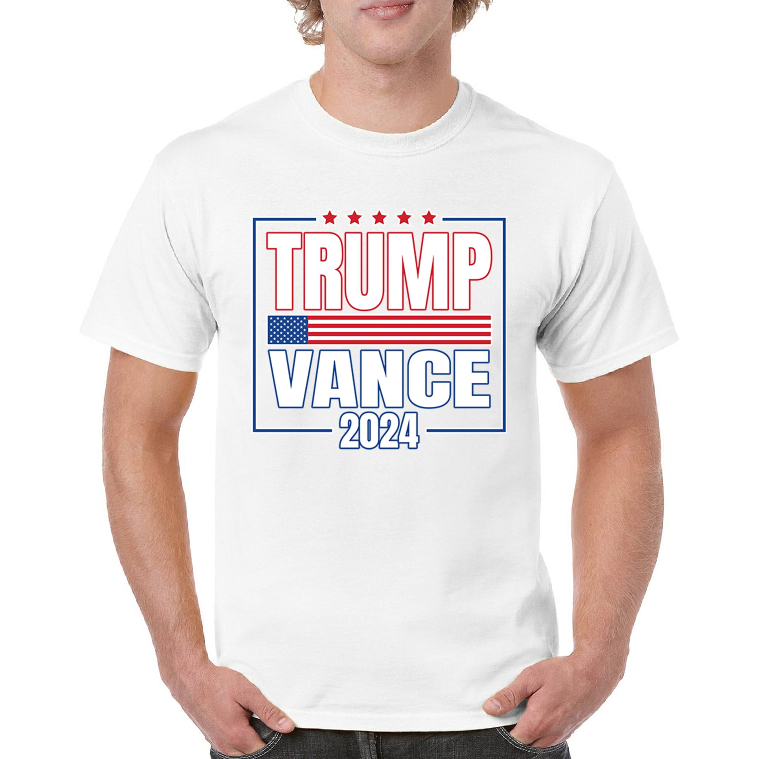 Trump Vance 2025 American Flag Tshirt 47 President MAGA First
