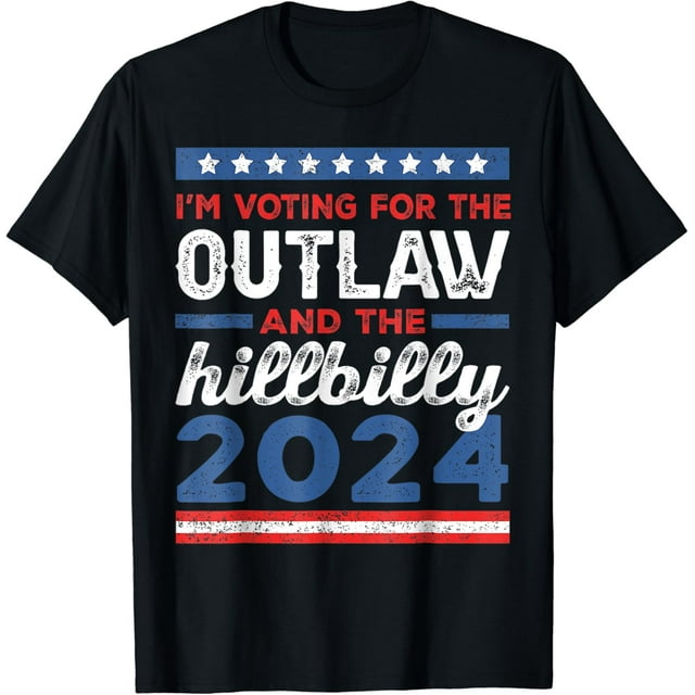 Trump Vance 2024 Donald Trump J.D. Vance Outlaw Hillbilly TShirt