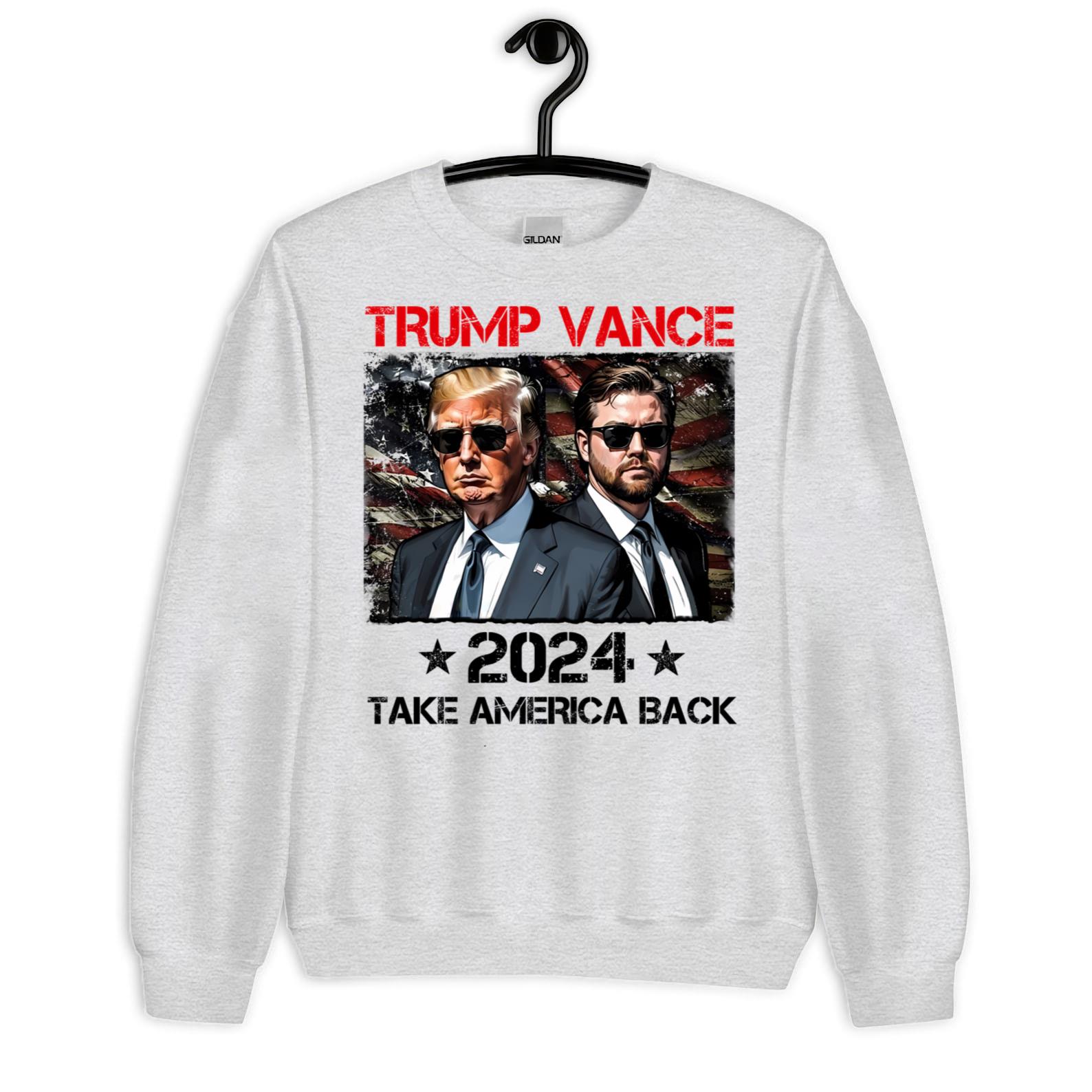 Trump Vance 2024 Donald Trump J.D. Vance Take America Back TShirt