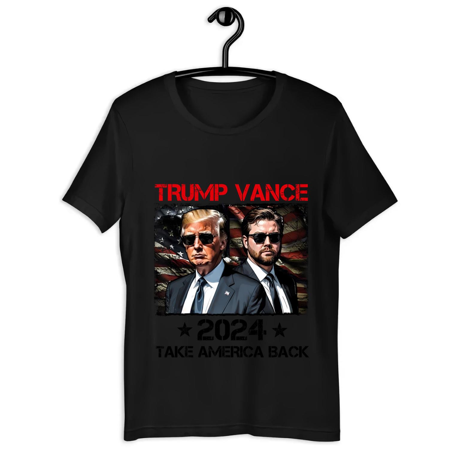 Trump Vance 2024 Donald Trump J.D. Vance Take America Back TShirt