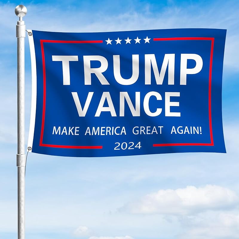 Trump Vance 2024 Flag 3x5 FT Donald Trump 2024 Flag Banner Garden