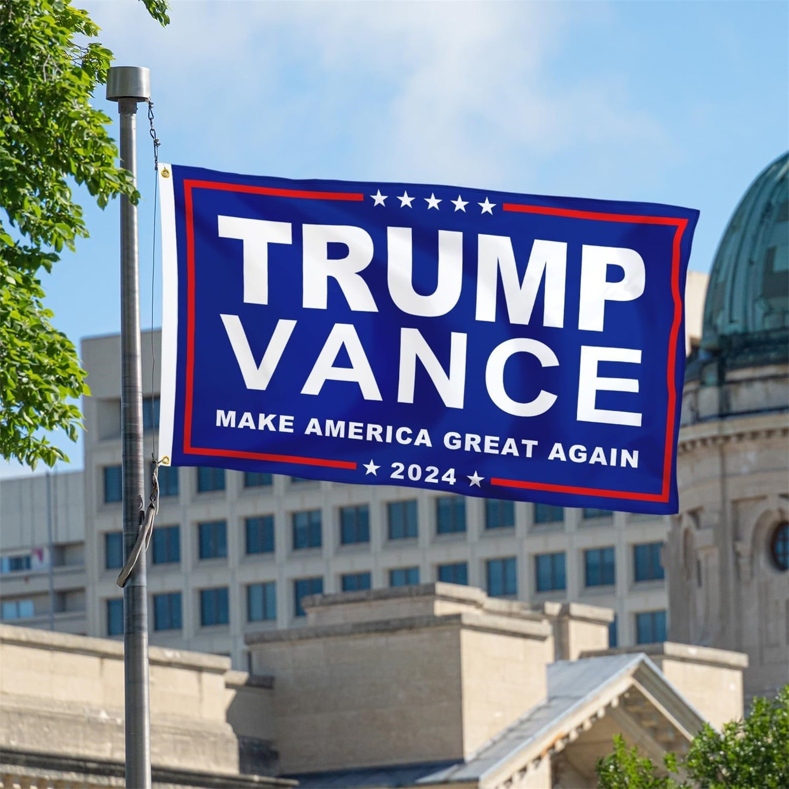 Trump Vance 2024 Flag 3x5 Ft Double Sided Trump Vance 2024 Take America