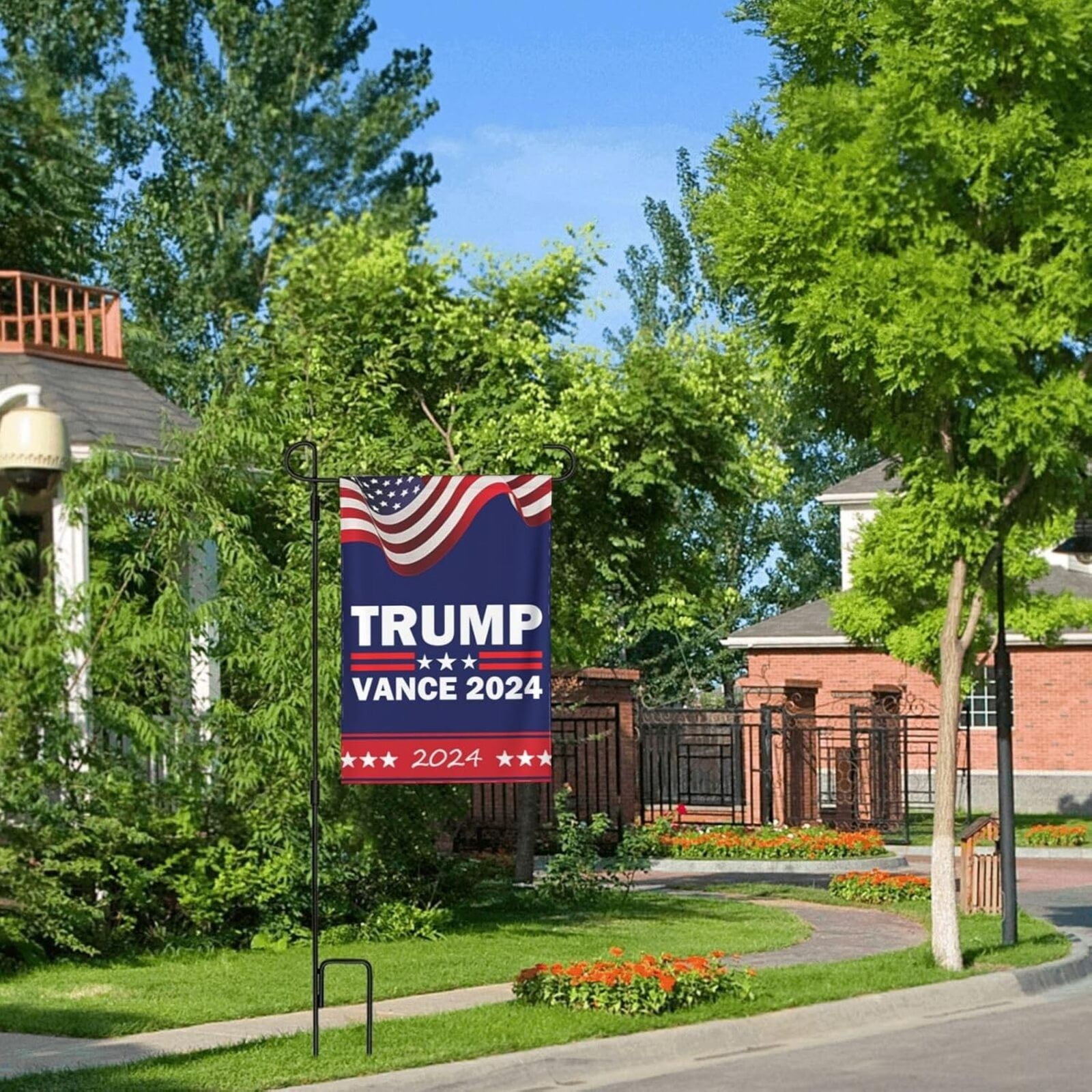 Trump Vance 2024 Flag, Make America Great Again Flag, Seasonal Garden