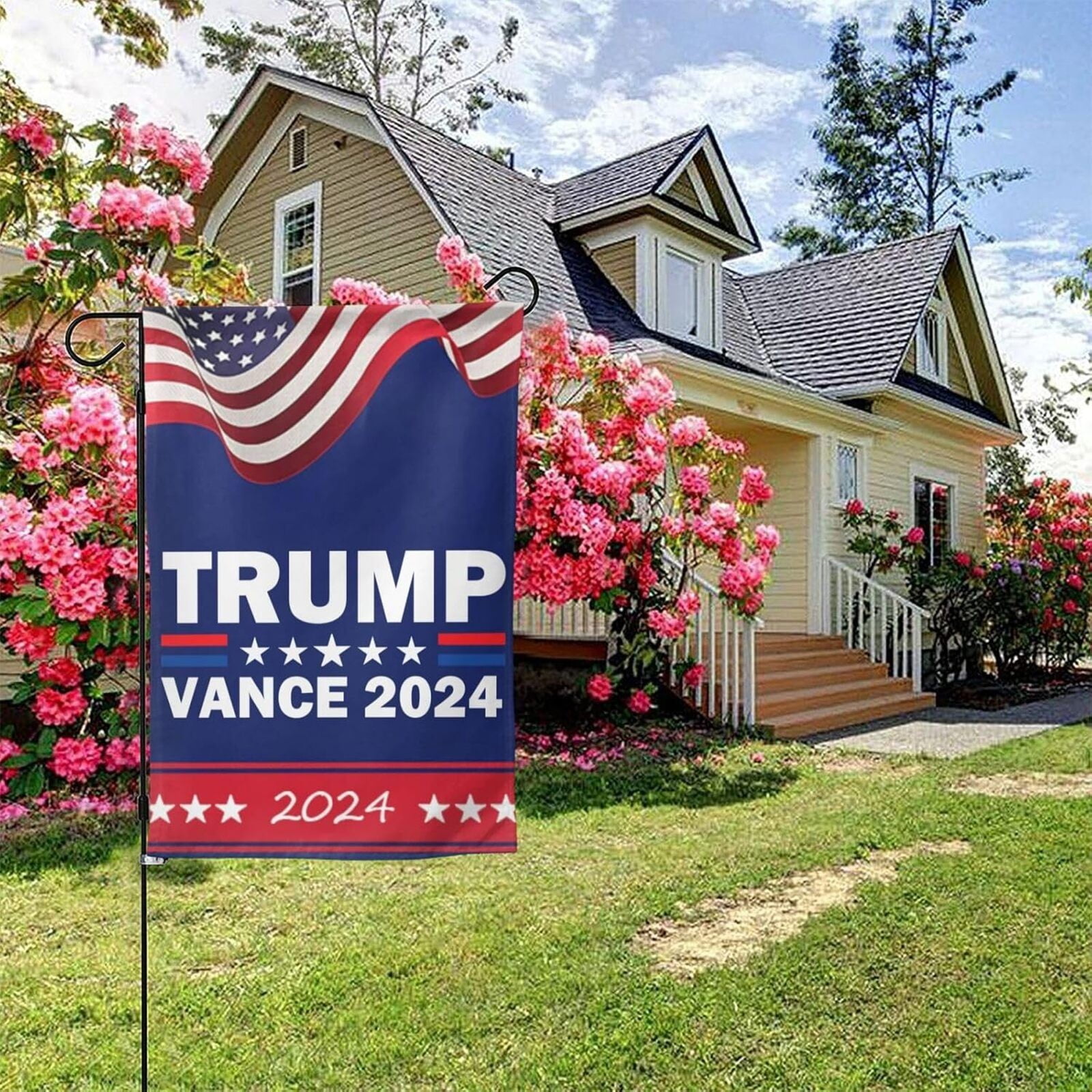 Trump Vance 2024 Flag, Seasonal Garden Flag for All Season, Trump