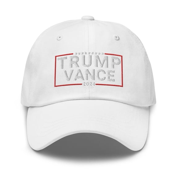 Trump Vance 2024 Hat, Trump Vance 2024 Hat, Dad Hat, Republican 2024, 2024 Presidential Election, Republican Ticket 2024 (White)